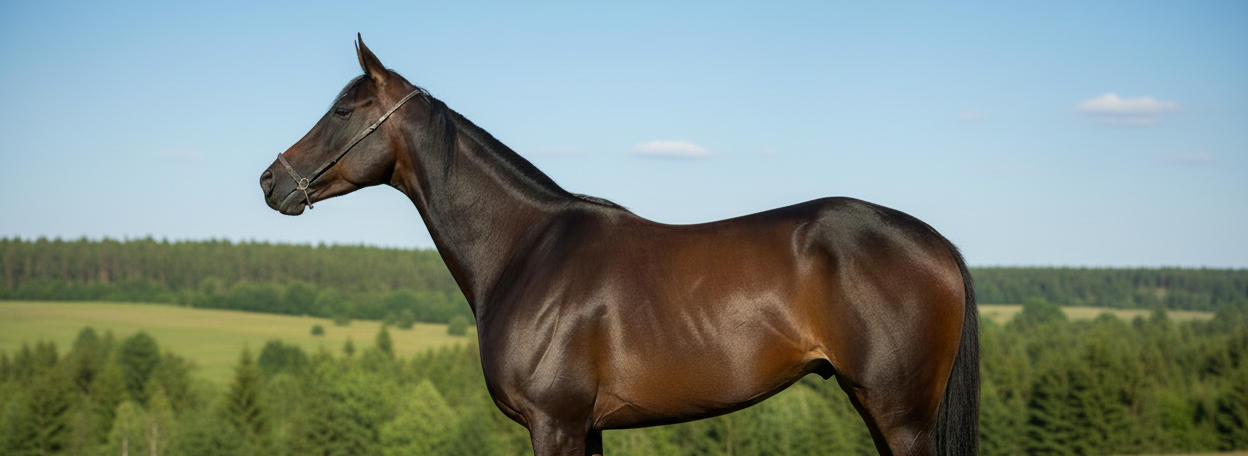Horse in natural environment